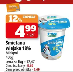 E.Leclerc Śmietana 18% Rolmlecz oferta