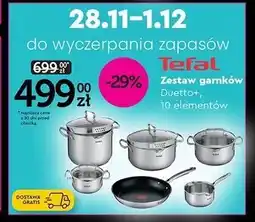 Biedronka Komplet garnków duetto Tefal oferta