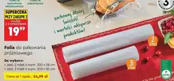 Biedronka Folia do zgrzewarki próżniowej 20 x 300 cm oferta
