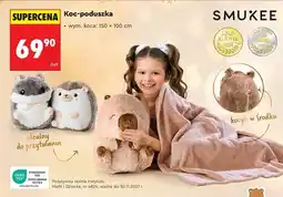 Biedronka Koc poduszka 150 x 100 cm Smukee oferta