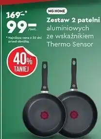 Biedronka Zestaw patelni thermo sensor Mg Home oferta