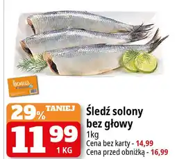 E.Leclerc Śledź solony bez głowy oferta