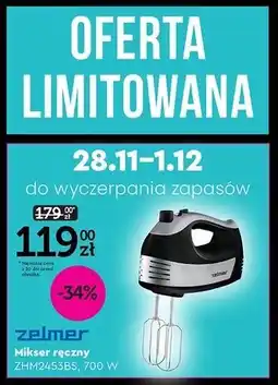 Biedronka Mikser zhm2453bs Zelmer oferta