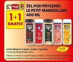 Biedronka Żel pod prysznic czerwona pomarańcza i szafran Le Petit Marseillais oferta