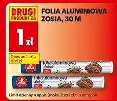 Biedronka Folia aluminiowa 30 m z tłoczeniem Zosia Samosia oferta