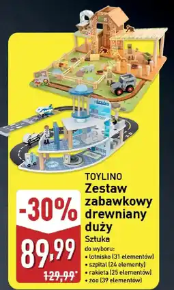 ALDI TOYLINO Zestaw zabawkowy drewniany duży oferta