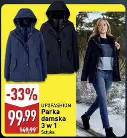 ALDI UP2FASHION Parka damska 3 w 1 oferta
