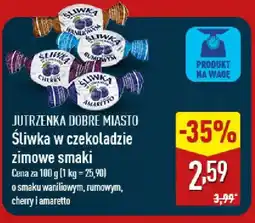 ALDI JUTRZENKA DOBRE MIASTO Śliwka w czekoladzie zimowe smaki oferta