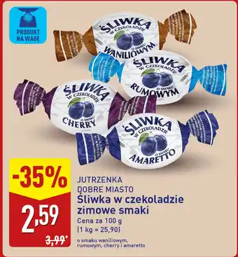 JUTRZENKA DOBRE MIASTO Śliwka w czekoladzie zimowe smaki