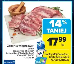 Carrefour Żeberka wieprzowe Katarzyna Stoparczyk oferta