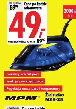 Media Expert Żelazko MPM oferta