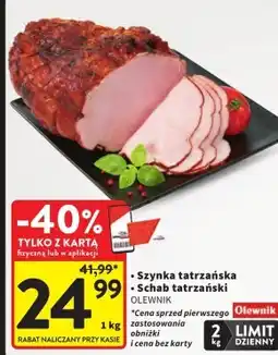 Intermarche Szynka Olewnik oferta