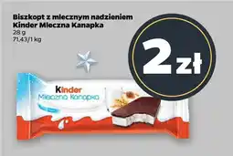 Netto Biszkopt z mlecznym nadzieniem Mleczna Kanapka Kinder oferta