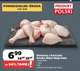 Netto Elementy z kurczaka Mega Paka podudzie Sztuka Mięsa oferta