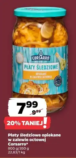 Netto Płaty śledziowe ogiekane w zalewie octowej Corsarro oferta
