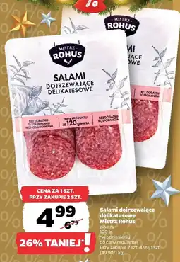 Netto Salami dojrzewające delikatesowe plastry Mistrz Rohus oferta