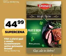 Netto Filet z piersi gęsi z sosem żurawinowym wolno gotowany Drosed oferta