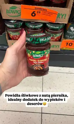 Biedronka Powidła śliwkowe z nutą piernika Łowicz Mix oferta