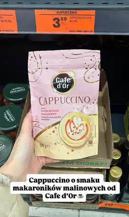 Biedronka Cappuccino o smaku makaroników malinowych Cafe d'Or oferta
