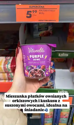 Biedronka Bowl płatki owsiane mieszanka Purple Bowl Vitanella oferta