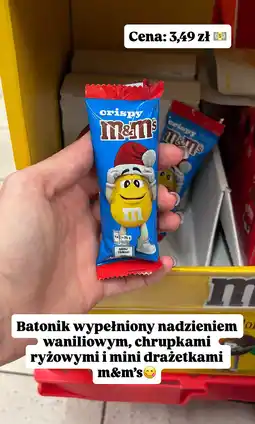 Biedronka Baton m&m's crispy oferta
