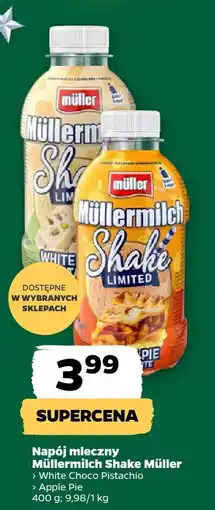 Netto Napój mleczny Müllermilch Shake White Choco Pistachio oferta