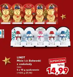 Kaufland Misie lub Bałwanki z czekolady mini Lindt oferta