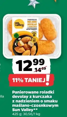 Netto Panierowane roladki z kurczaka z nadzieniem o smaku maślano-czosnkowym Sun Valley oferta