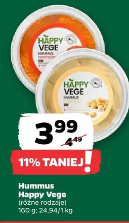 Netto Hummus Happy Vege (różne rodzaje) oferta
