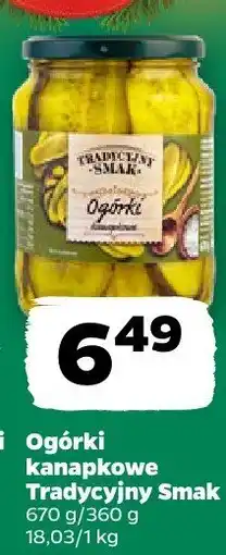 Netto Ogórki kanapkowe Tradycyjny Smak oferta