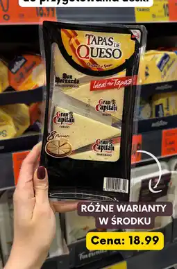 Kaufland Ser Tapas de Queso Gran Capitan zestaw serów hiszpańskich oferta