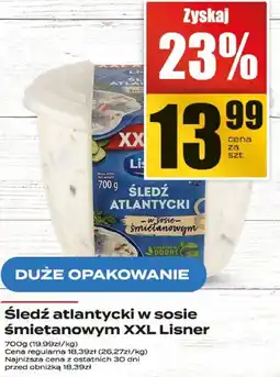 Supeco Śledź atlantycki w sosie śmietanowym XXL Lisner oferta