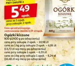Auchan Ogórki kiszone oferta