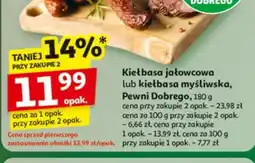 Auchan Kiełbasa jałowcowa lub kiełbasa myśliwska oferta