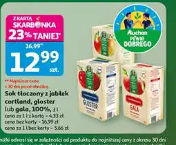 Auchan Sok tłoczony z jabłek oferta