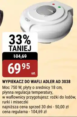 bi1 Wypiekacz do wafli adler ad 3038 oferta