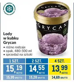 Makro Lody w kubku Grycan oferta