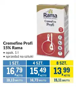 Makro Cremefine Profi 15% Rama oferta
