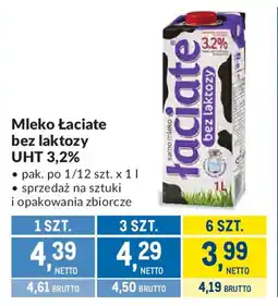 Makro Mleko Łaciate bez laktozy UHT 3,2% oferta