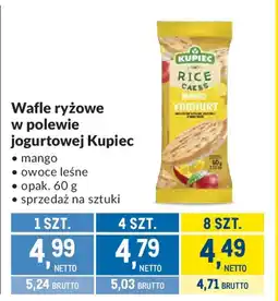 Makro Wafle ryżowe w polewie jogurtowej Kupiec oferta