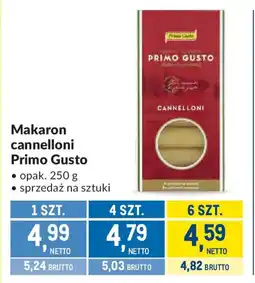 Makro Makaron cannelloni Primo Gusto oferta