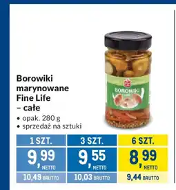 Makro Borowiki marynowane Fine Life - całe oferta