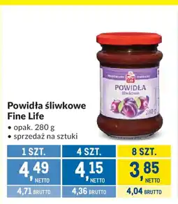 Makro Powidła śliwkowe Fine Life oferta