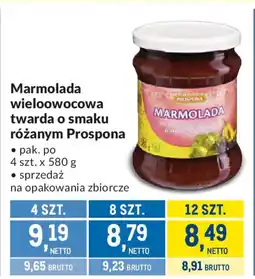 Makro Marmolada wieloowocowa twarda o smaku różanym Prospona oferta