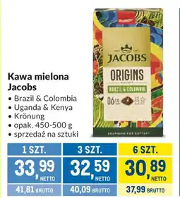 Makro Kawa mielona Jacobs oferta