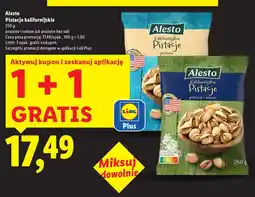 Lidl Pistacje kalifornijskie prażone i solone Alesto oferta