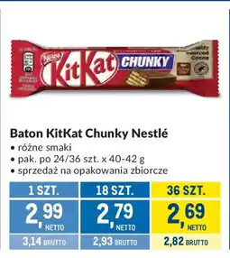 Makro Baton KitKat Chunky Nestlé oferta