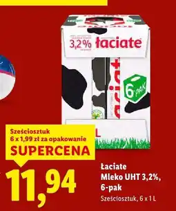 Lidl Mleko UHT 3,2% 6-pak Łaciate oferta