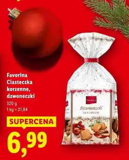 Lidl Ciasteczka korzenne dzwoneczki Favorina oferta