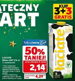 Kaufland Mleko UHT 2% tł. Łaciate oferta
